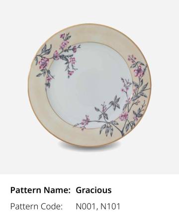 Gracious Gold Decorated Porcelain Tableware