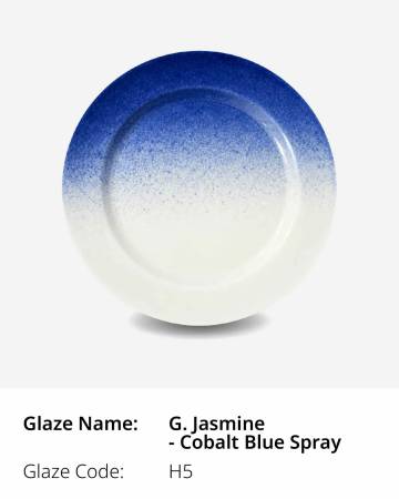 Cobalt Blue Spray Porcelain Accent