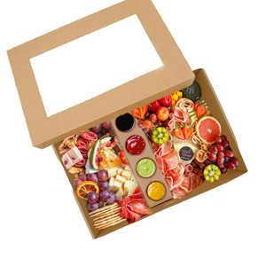 Large Corrugated Catering Box with Window Lid