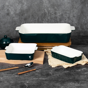 Custom Rectangular Ceramic Non-stick Baking Dish Set