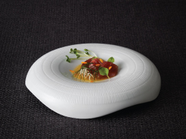 Topia custom shape dinnerware