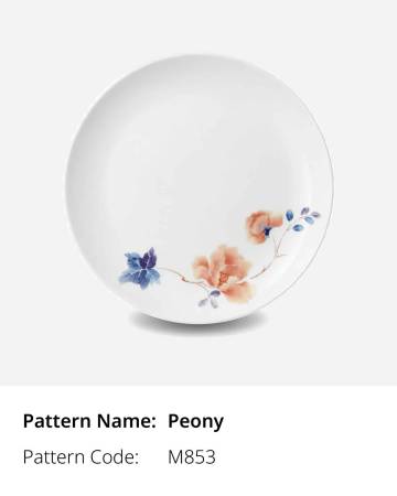 Peony Decorative Floral Porcelain Pattern