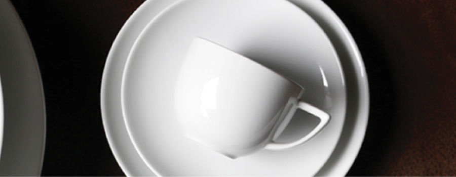 Alto porcelain white ware collection