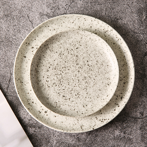 Nordic Underglazed Ceramic Dinner Plate Set