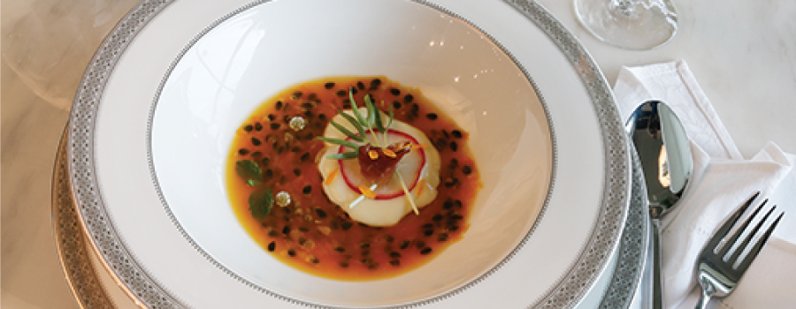 Deep Bone China Plate for pasta and signature courses