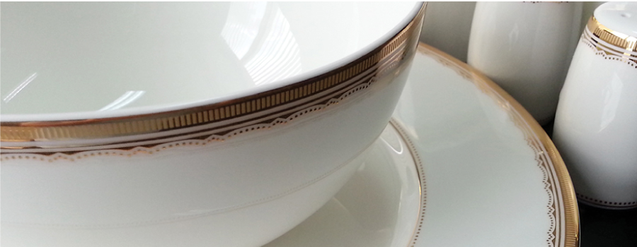 Leo Collection - Gold Filigree Bone China Tableware