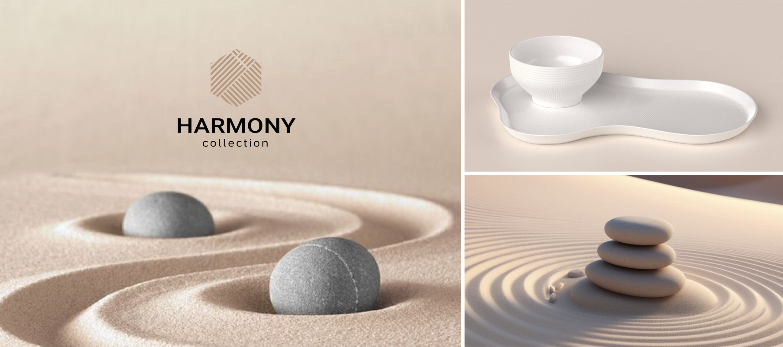 Harmony porcelain white ware collection on a restaurant table setting