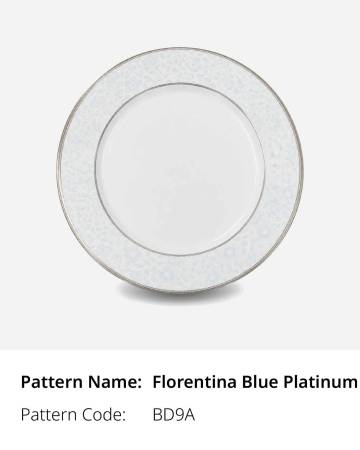 Florentina Blue Platinum Dinnerware