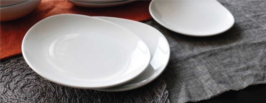 Prelude porcelain white ware collection