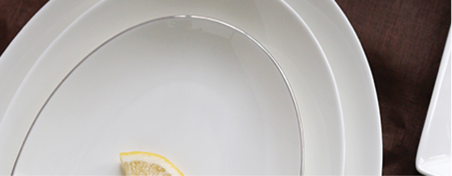 Bone China Oval Platter and Serving Plate