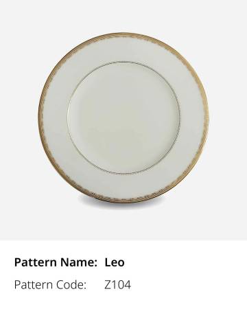 Leo Gold Bone China Tableware